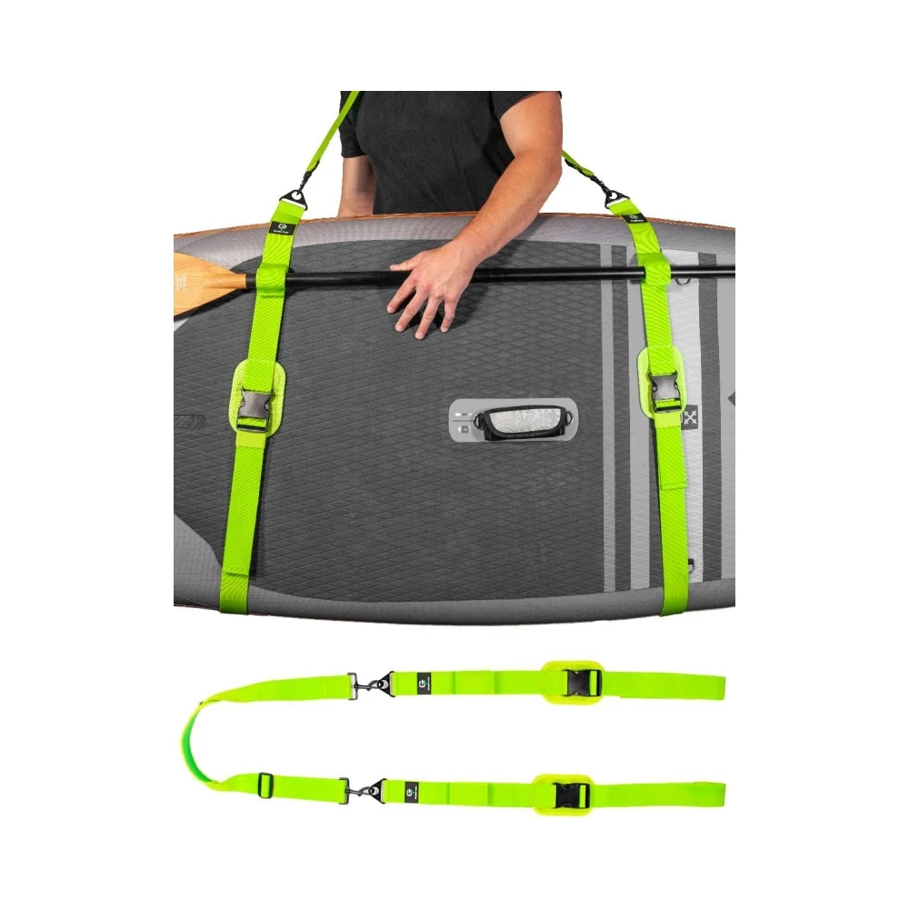 Carrier Shoulder Strap Adjustable Carrying Sling Paddle Bag Belt for Surfing and Paddle Board with Metal Hooks Accessories