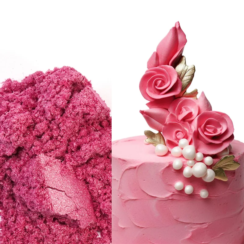 Food Coloring Mica Powder Food Grade Pearlescent Colors Edible Luster Dust for Cakes Drinks