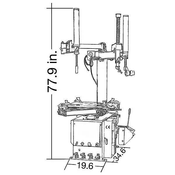 Wheel Repair Machine Hydraulic Vulcanizing Extractor Tire Changer with high performance made in china