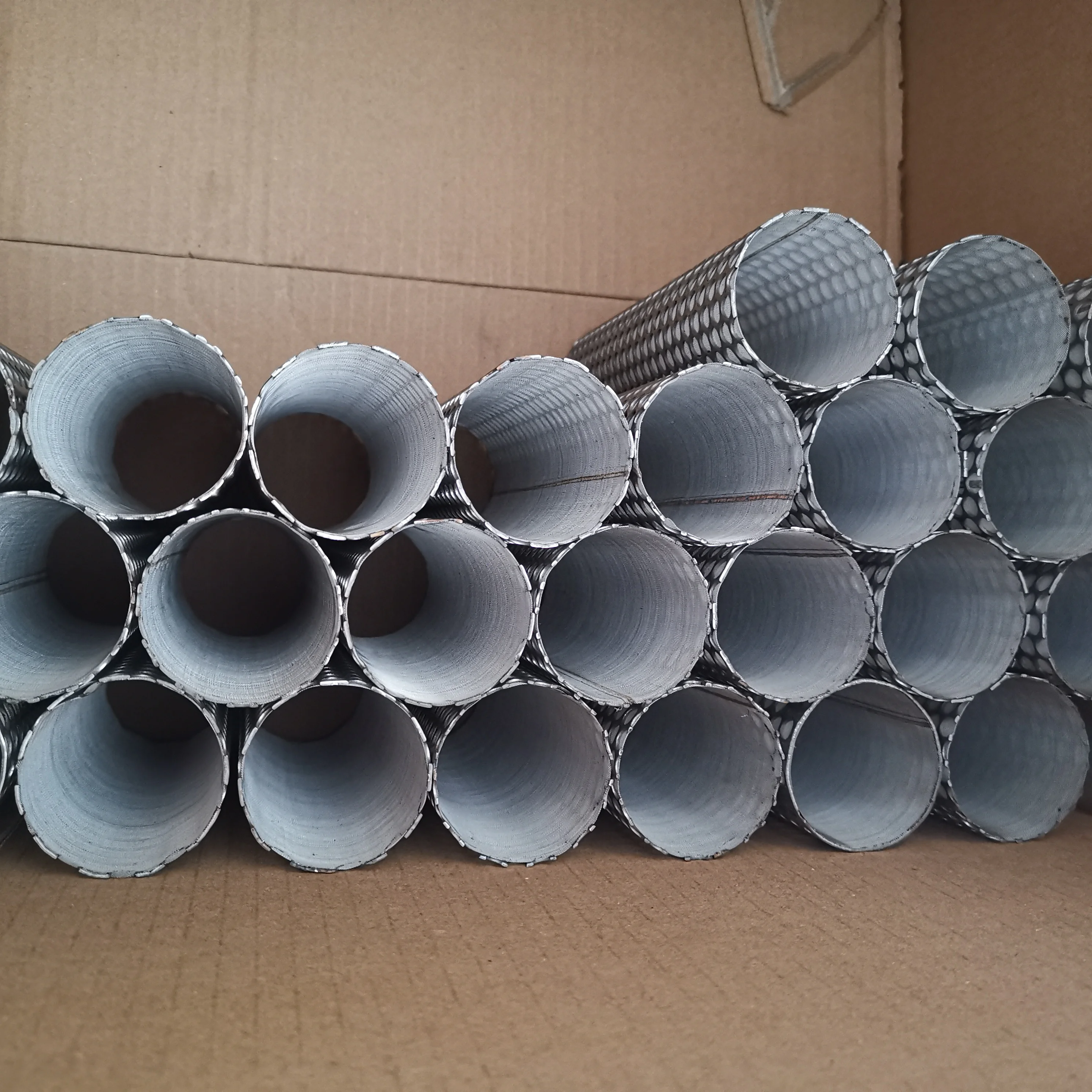 Высокое качество 2X48 дюймов перфорированная нержавеющая перегородка для мотоцикла из нержавеющей стали перфорированный цилиндр