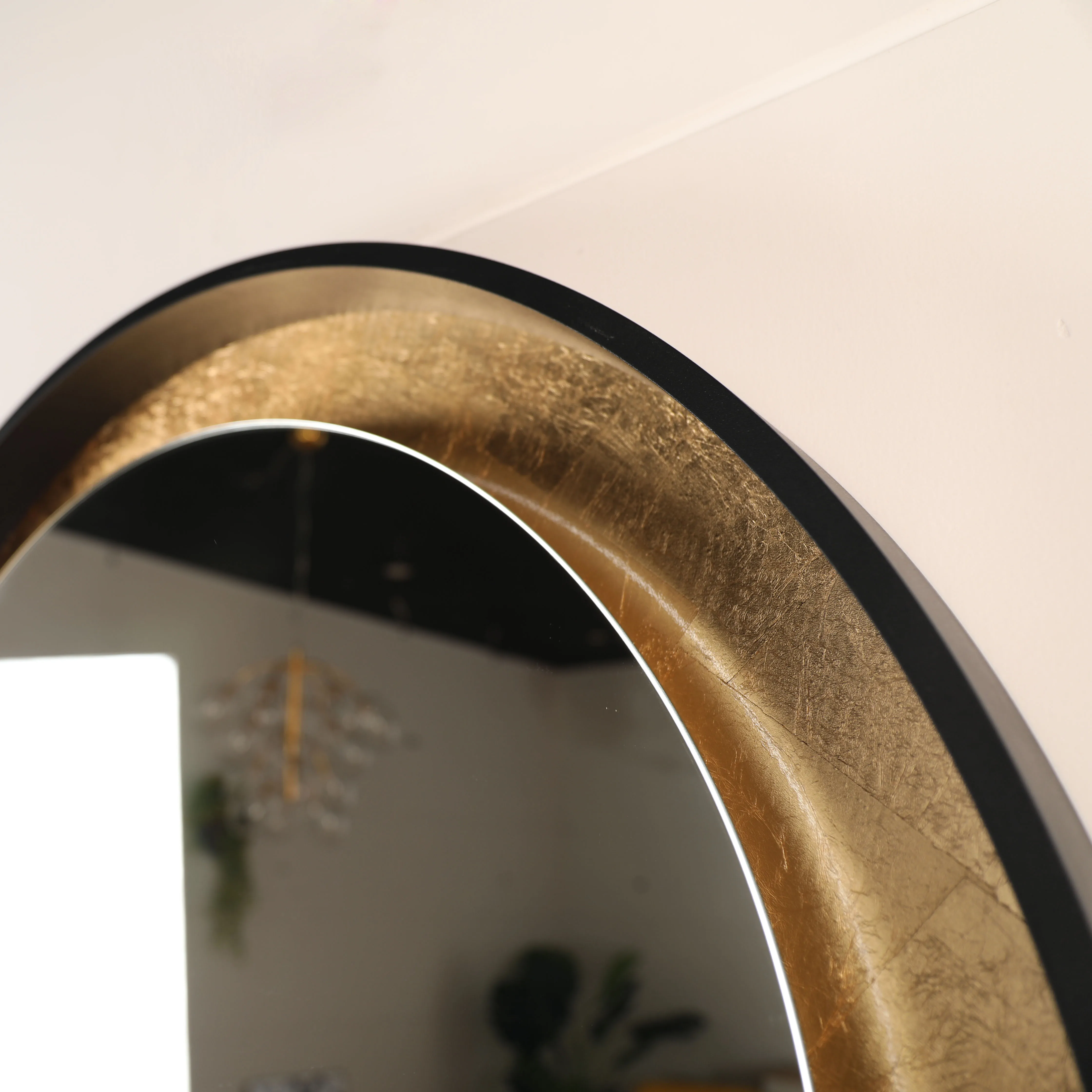 Round Sun Shape Three Light Illuminated Touch Anti Fog Wall Mounted Feature LED Backlit Bathroom Mirror