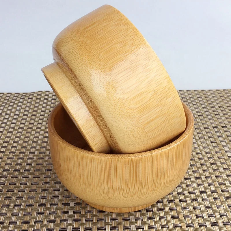 simple style salad bowl bamboo eco friendly fiber wooden bowl bamboo