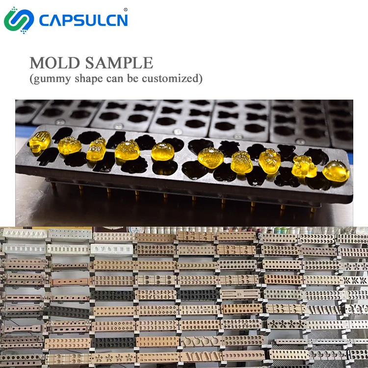 New Updated Fully Automatic Vitamin Soft Jelly Gummy Candy Making Machine Gummy Molding Machine