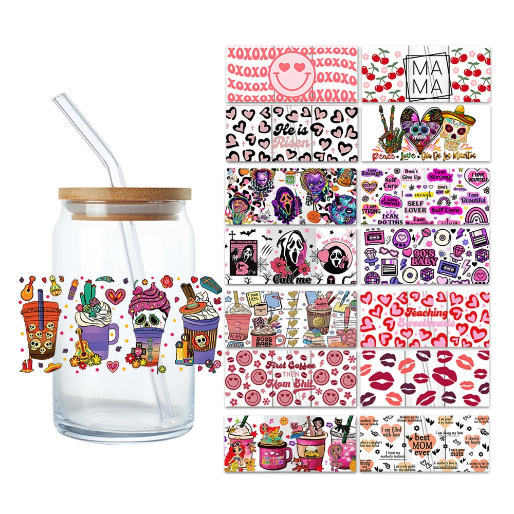 DTF Sticker Printer UV Printing Machine for Bottle Libbey Wrap Cups Cup Transfers Halloween