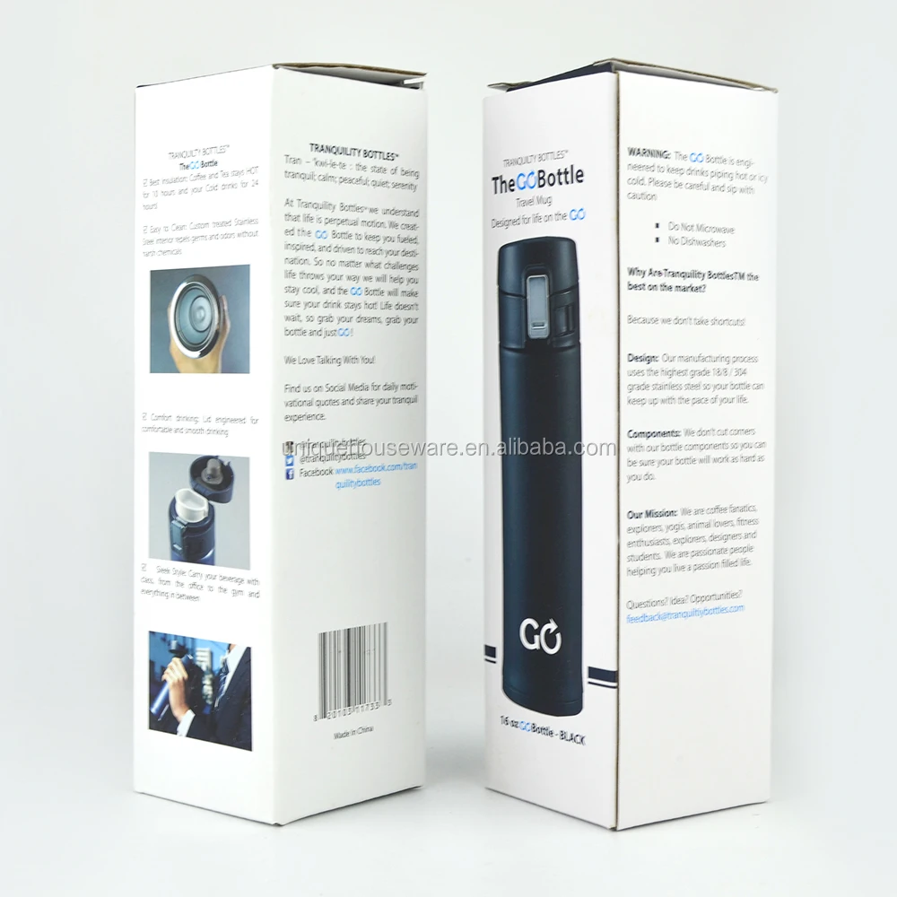 Blank Sublimation Stainless Steel Water Bottles Termos Metal 450ml Thermo Bottles With Custom Logo