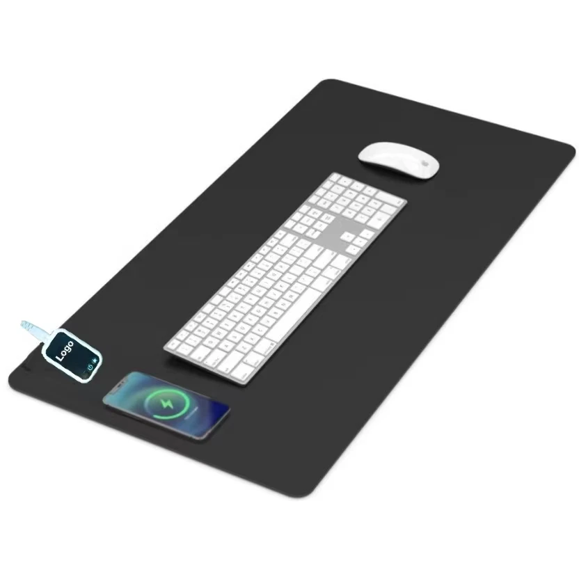 Home And Office Use Electric Heated Desk Mat Warm Table Pad With 15W Fast Charging Wireless Charger Function