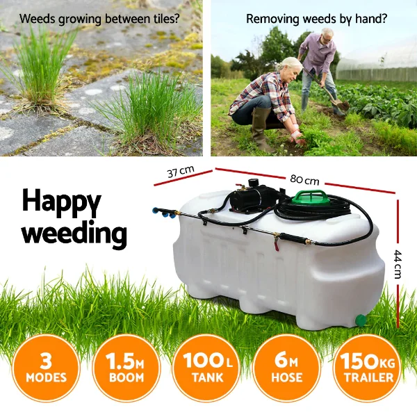 100L ATV tractor  Sprayer Pump Driven, for Quad Bike or Ride On Mower tank spot Sprayer