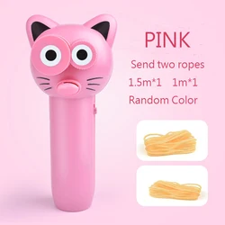 Factory Zipstring Rope Cute Cat Toy Creative Novelty Funny Fidget Electric Toy Cat String Controller Rope Launcher