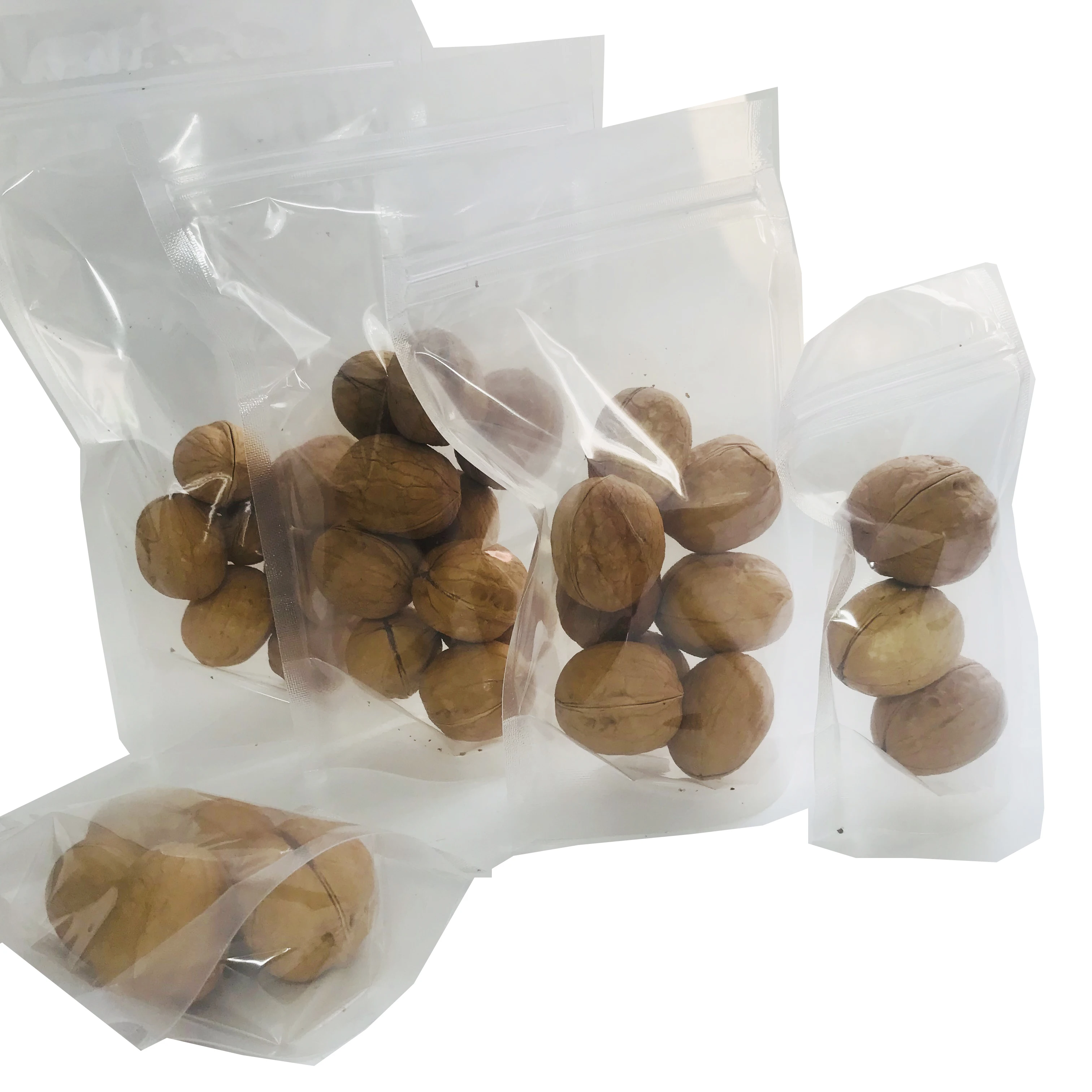 OEM Clear Food Packaging Clear Plastic Bag With Zip Lock Transparent PE Strong Storage Bag Doypack Zipper Bag For Spice Pack