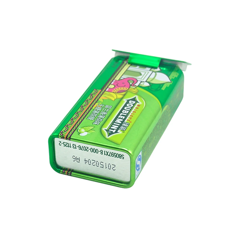 Custom food grade empty small mini gum chew candy tin box eclipes mint tin air tight portable mint tin box