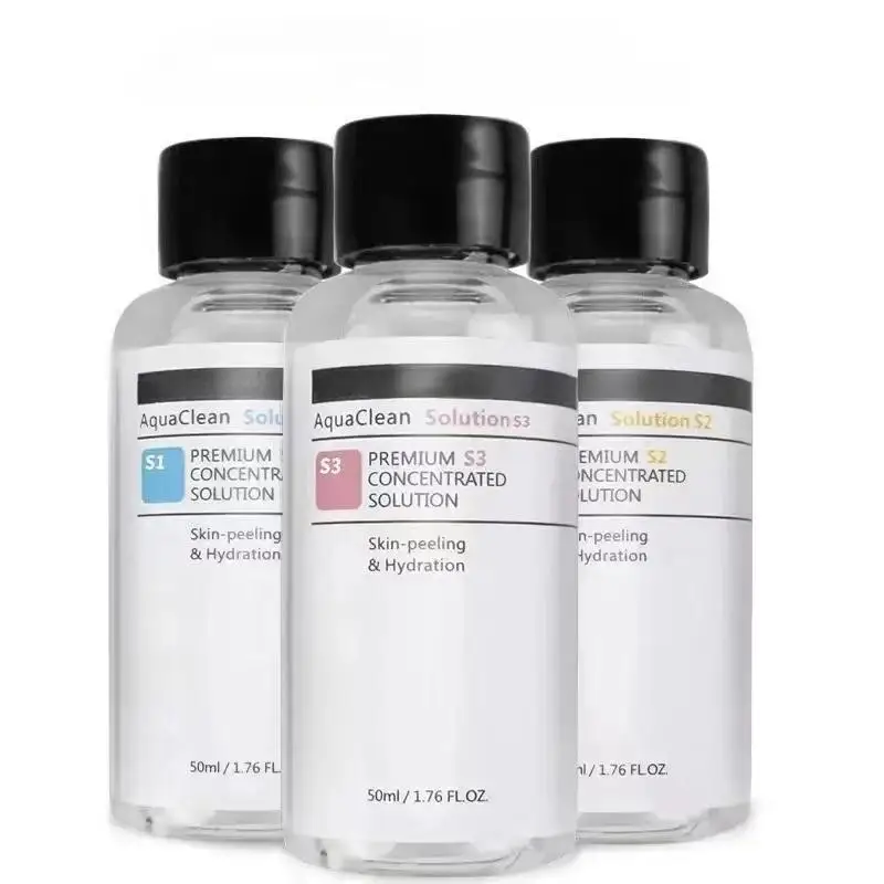 Aqua Clean Peeling Facial Solution S1 S2 S3 Serum Essence For Hydra Dermabrasion Skin Care Beauty Blackhead Wrinkle Removal