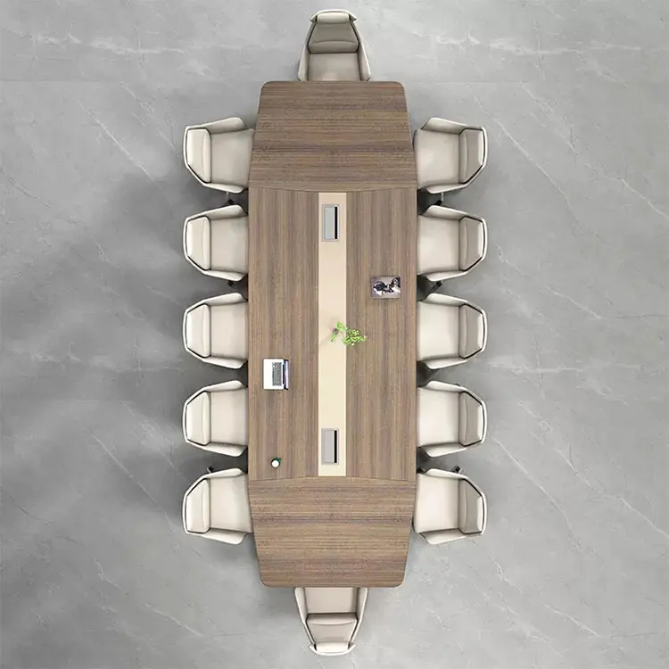 Liyu 16 person meeting tables high quality wooden executive and chairs pop up boxes conference desks