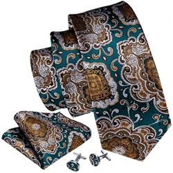 Classical Italian Luxury Silk Necktie Paisley Flower Embroidered Mens Neck Tie Supplier Neckties Wholesale