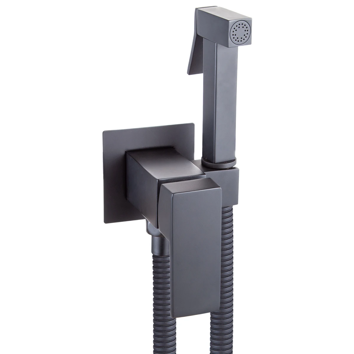 High quality handheld black bidet sprayer electric hot cold water kit