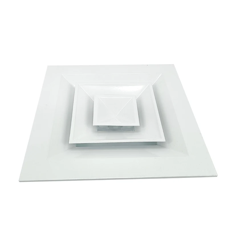 Hvac Ventilation Square Tandem Diffuser Fanshun Ceiling Wall Aluminium Grille Louver 150X200 China Manufacturer Wholesale Oem