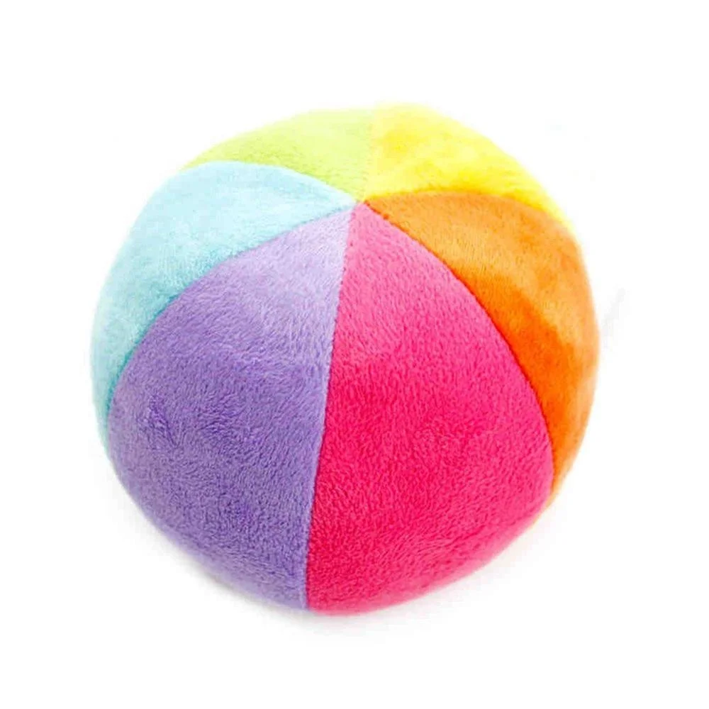 Baby Balls Rainbow Rattle Toy Small Colorful Plush Ball for Newborn Infant Toddler (Toys for 0 to 36 Months)