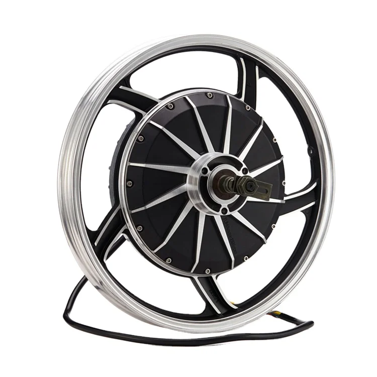 17 Inch 5kw Drum Brake high power dc brushless Electric Hub Motor For Motorcycle