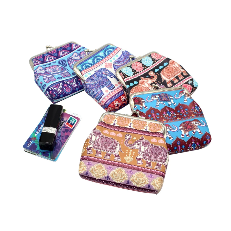 Bohemia Style Women Clutch Wallet Pocket Girls Leather Coin Purse