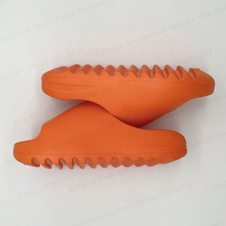 Cheap Custom unisex eva foam Injection shoes pink orange yeezy slides slippers for women men