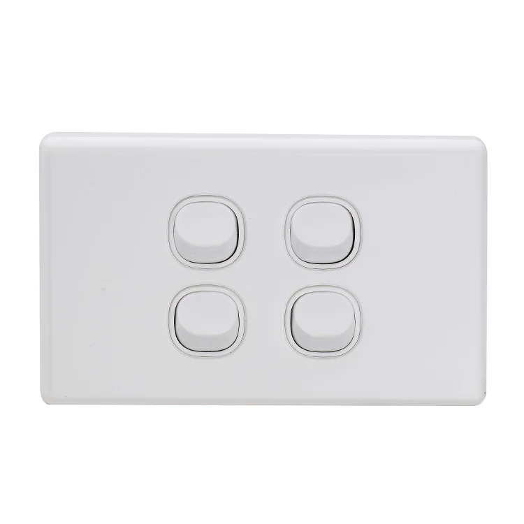 Australian Standard 250V 16A  Customized Logo Brand Electrical Wall Light With White Switch