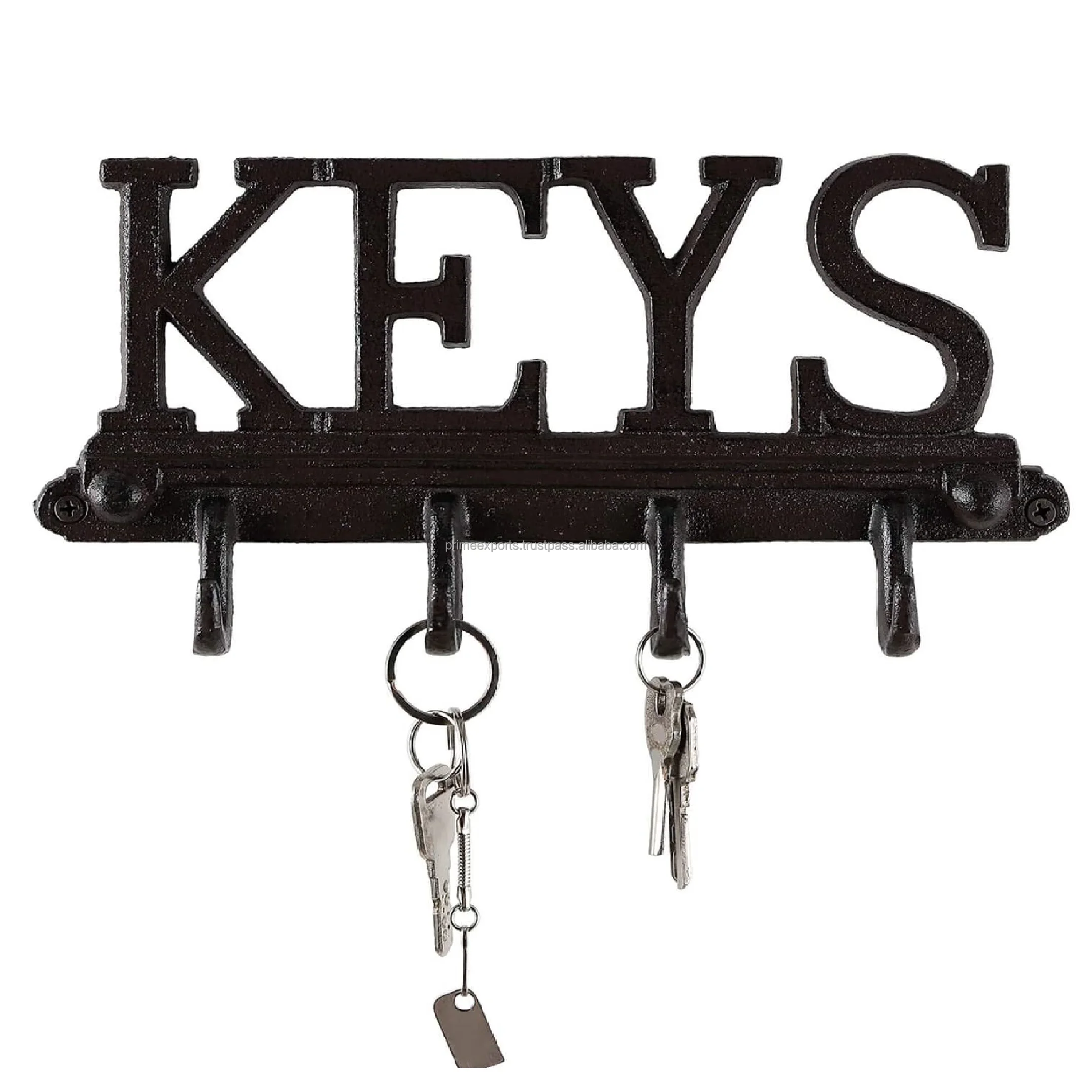 Vintage style iron wall hook keyholder alphabetic key holder top selling metal key holder wholesale rates cheap price wall hook