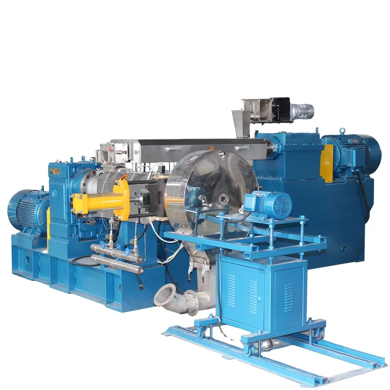 Горячая Распродажа двухступенчатый гранулированный экструдер с эксцентриковой линией горячего прессования гранулирования лица