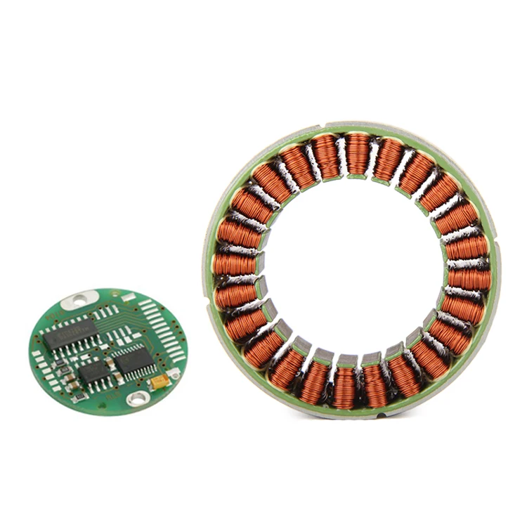 RI60 Frameless Inrunner brushless permanent magnet 500w 24v dc generator robot motor wheel