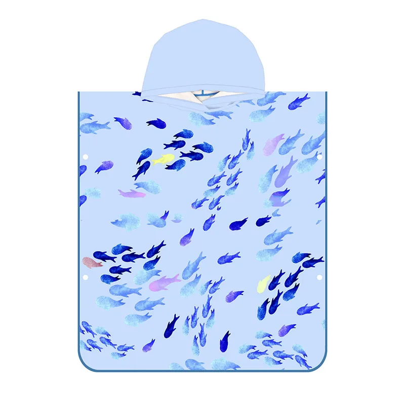 Factory High Quality Printed Microfiber Adults Beach Poncho Surf