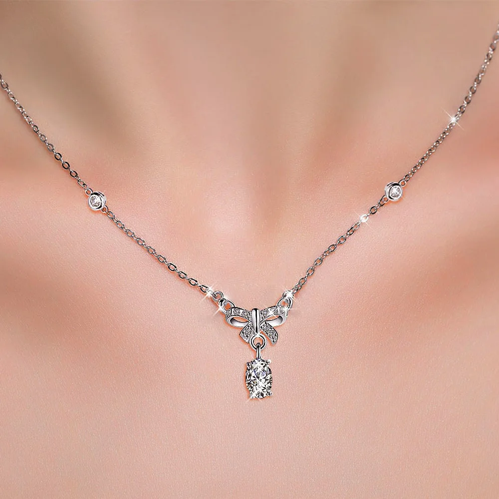 2020 new factory clavicle chain 925 sliver fashion necklace for women