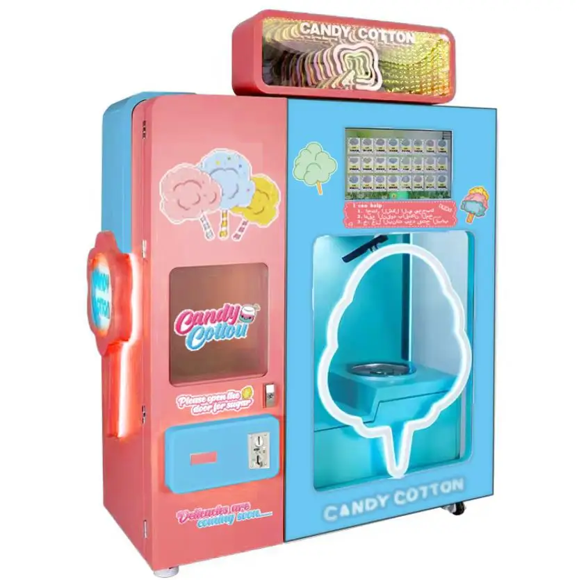 New Arrival Self Vending Machine Cotton Candy Machine Commerical Vending Machine Candy Floss