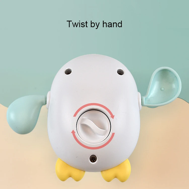Early Educational Clockwork Water Penguin Swimming Pool Toy Kids Bath Toys Baby