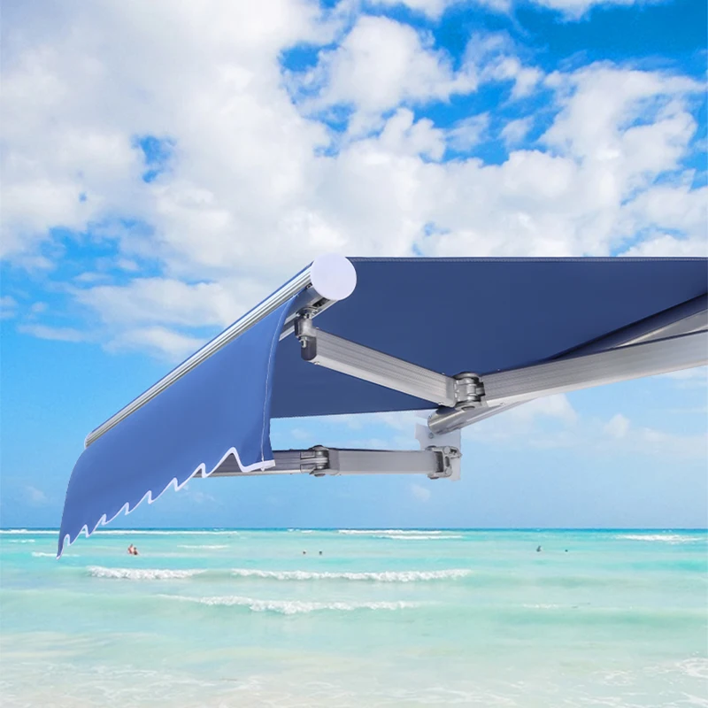 Manufacture Awning Outdoor Restaurant Balcony Manual Exterior Retractable Side Awning Windproof Exterior Window Awning