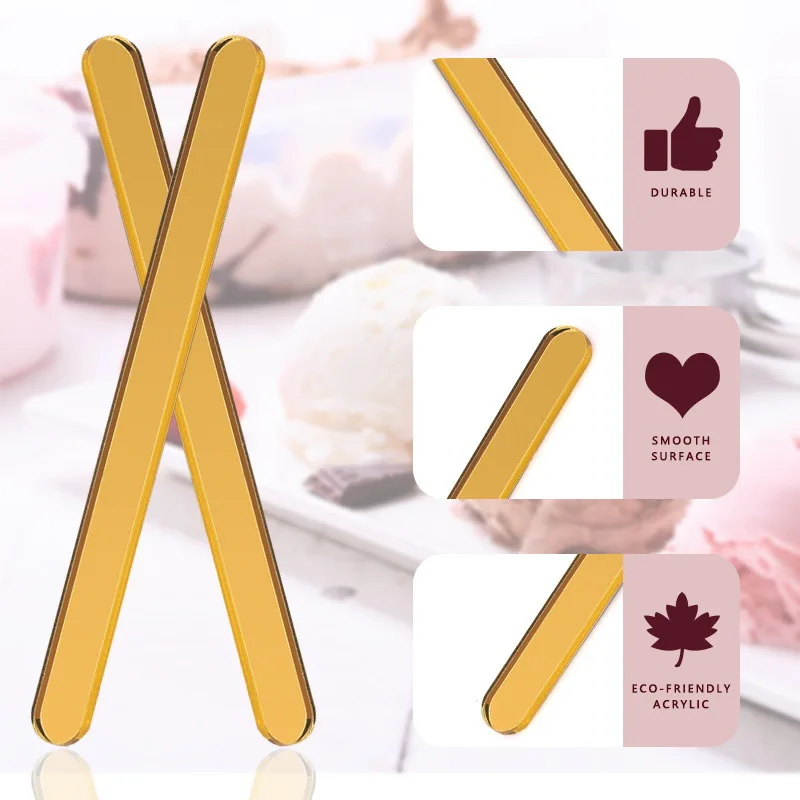 Ice Cream Stick Popsicle Sticks Ice Cream Tool DIY Popsicle Maker acrylic popsicle sticks