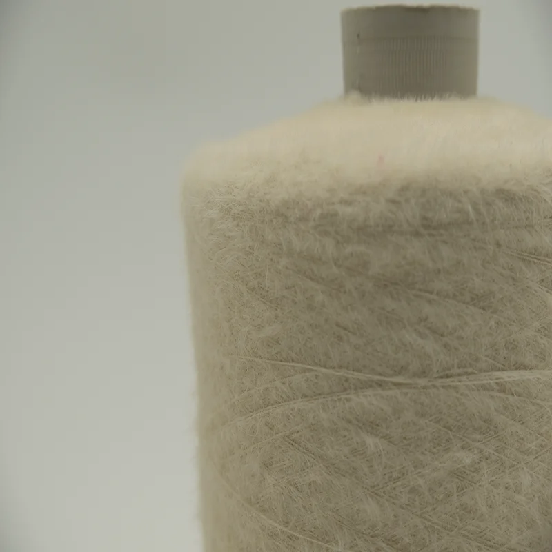 Soft Thick Acrylic textile knitted Soft core-wrapped yarn Rich in viscose 49% nylon 21% PBT30% Used as a knitted woven sweater