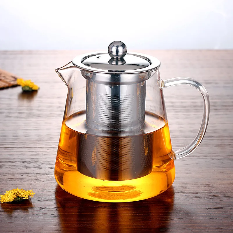 304 Stainless Steel Mesh Tea Infuser with Lid and Ring Tea Ball Strainer for Restaurants for Infusing Tea