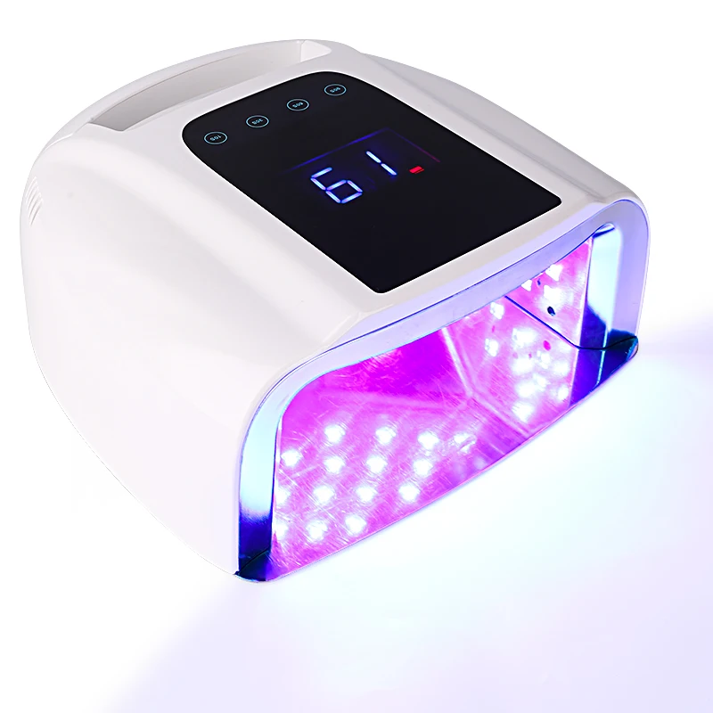 2022 High Power 96W Two Hand Gel Led Nail Lamp Cordless Pro Cure  Dryer Fast UV Led Nail Lamp