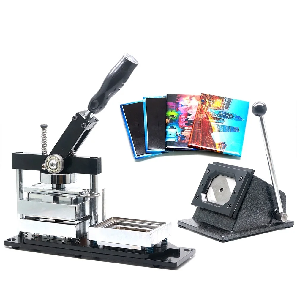 Прямоугольный магнит для холодильника размером 80*53 мм с резаком для бумаги 80*53 мм и 200 компонентами магнита для холодильника