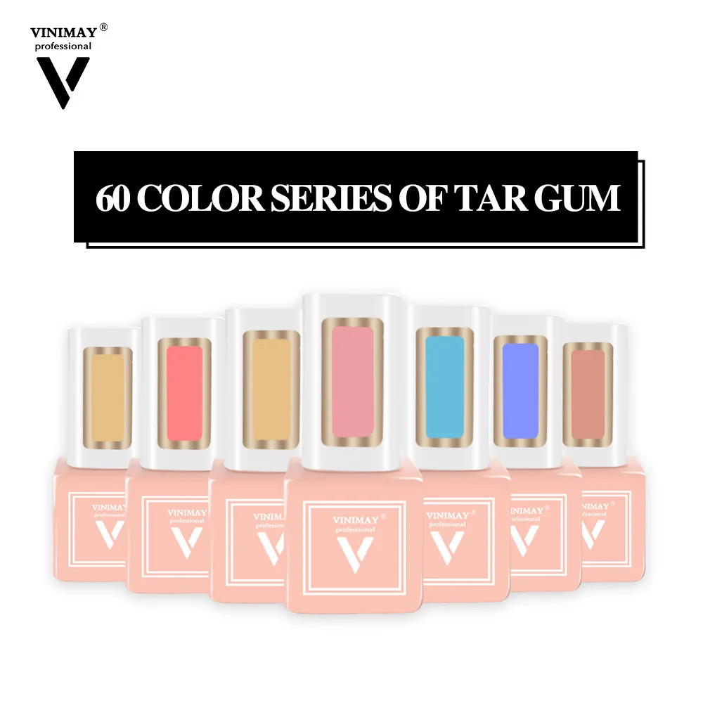 Vinimay Semi Permanent Nail Polish Glitter Nail Gel Polish Beauty Uv Gel Soak Off Nude Fashion Nail Polish UV Gel Wholesale