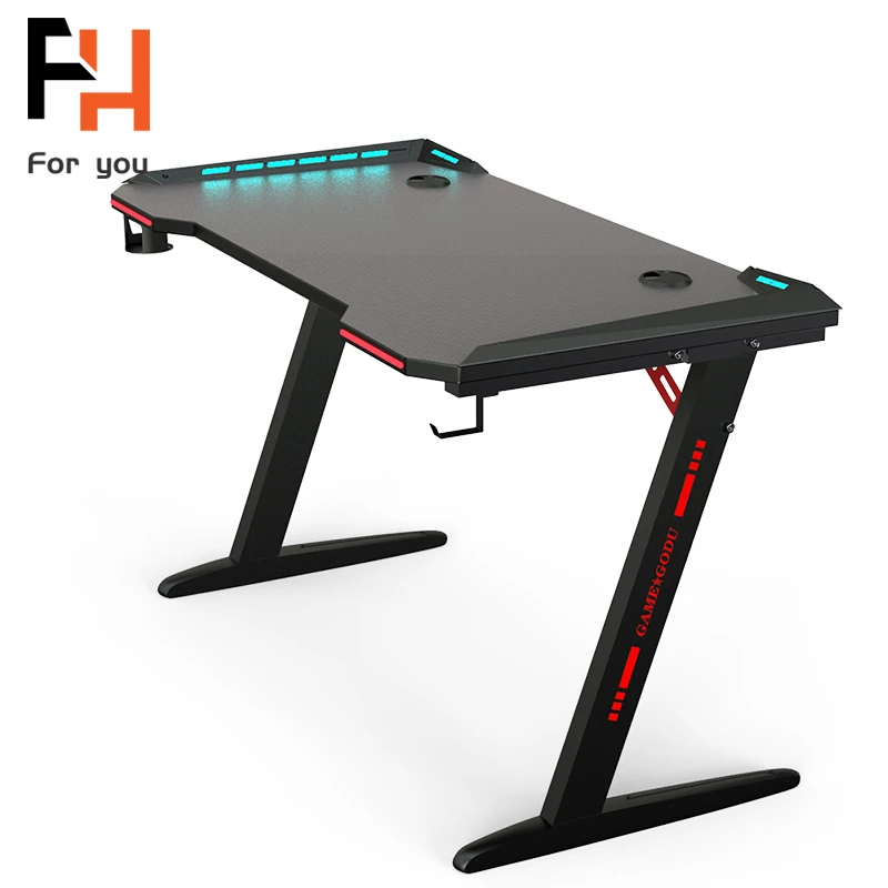 Дешевый оптовый красный и черный гоночный игровой стол современный