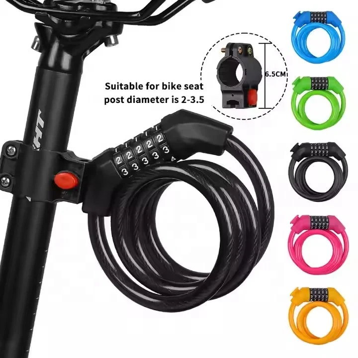 IRONDONKEY Customized Bicycle Password Lock Waterproof and Anti-theft Carbon Steel with Alloy Material Anti-Shear Code Lock
