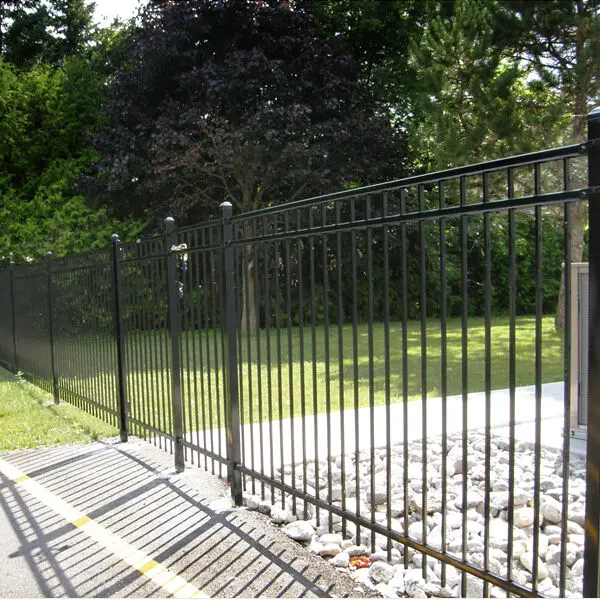 Hored wholesale galvanized metal Aluminum cheap fence panels garden Gate Security Ornamental Wrought Iron Fence