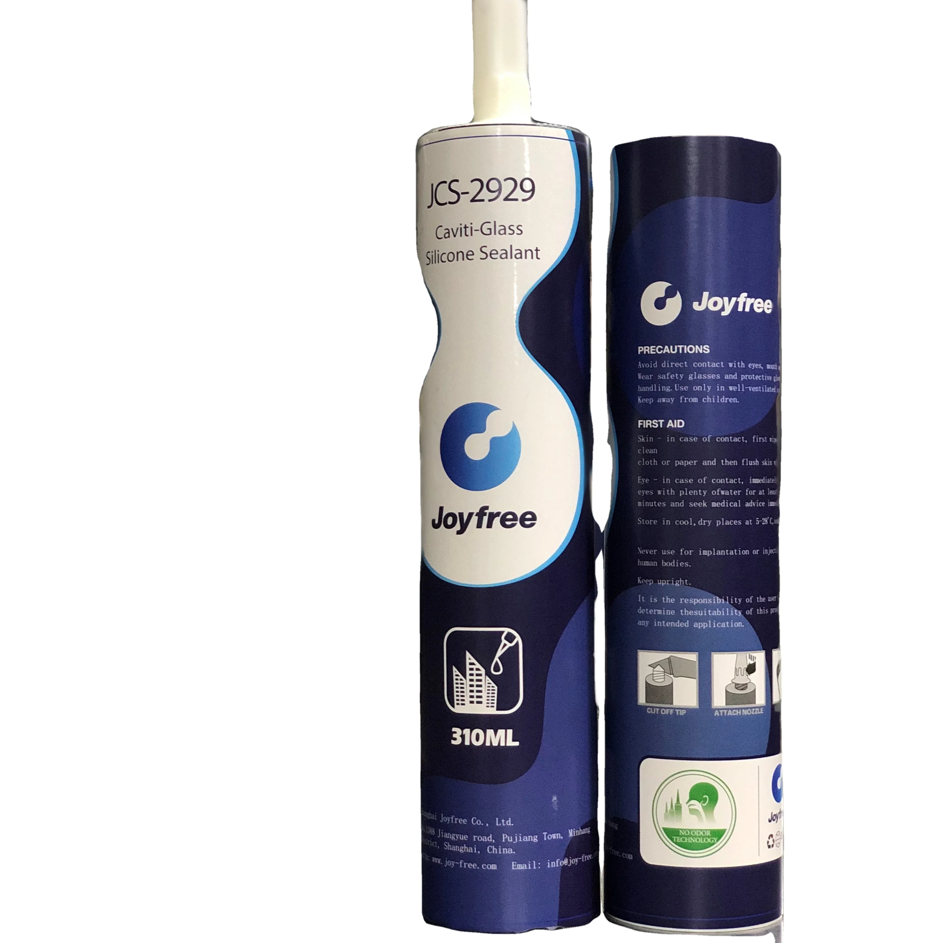 Plastic 300Ml Fast Curing 100% Cure Sealant Clear Silicone