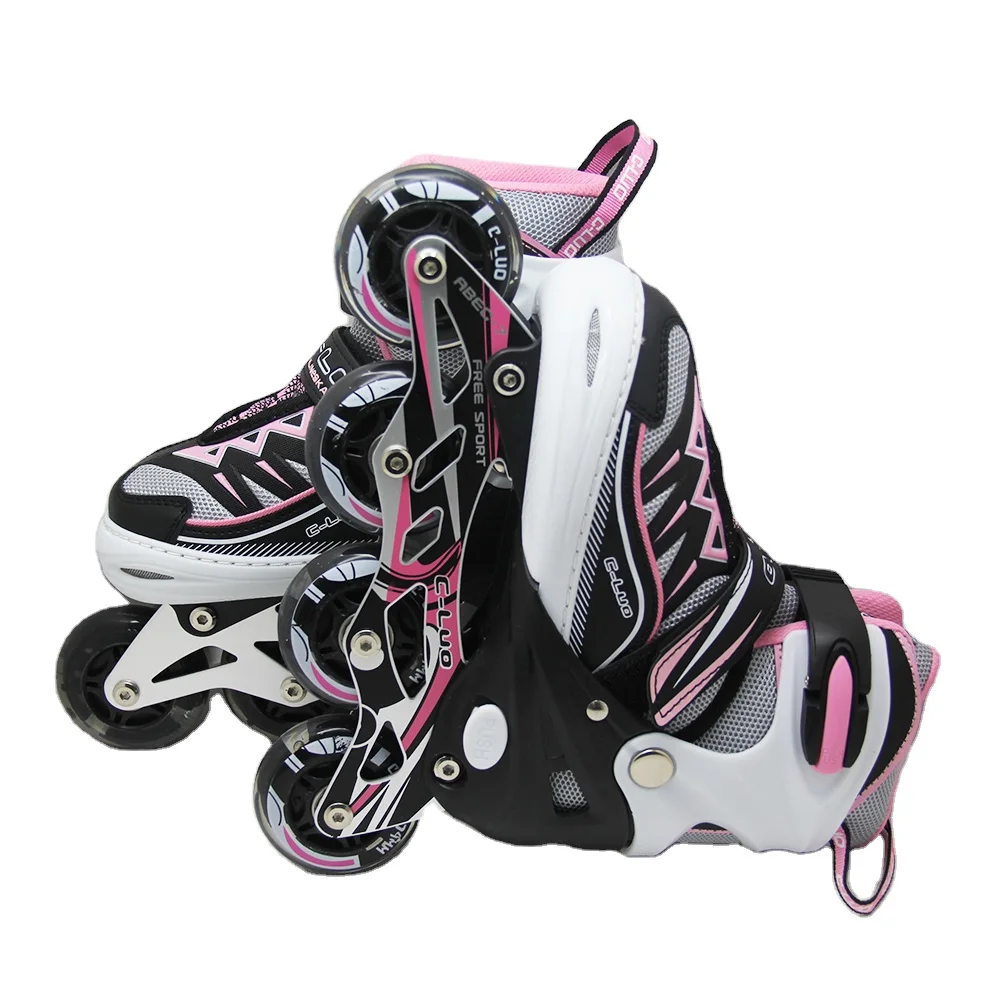 Buy cheap price quad four wheel inline shoes roller skate for kids