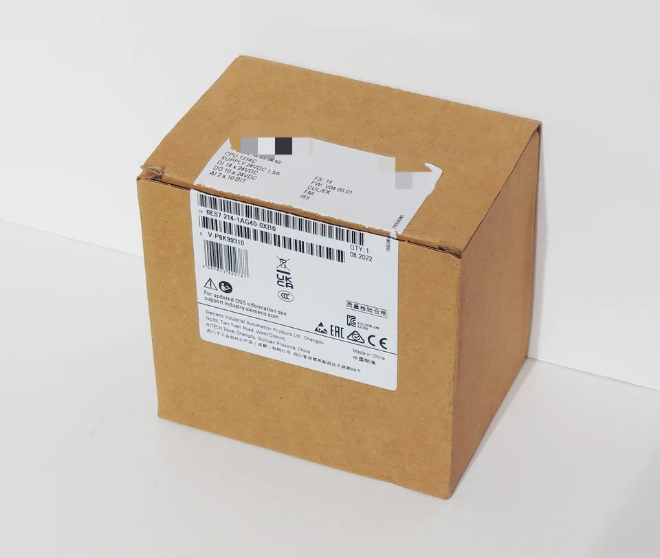 S7-1200 CPU 1214C DCDCDC 6ES7 214-1AG40-0XB0 14DI-10DQ-2AI