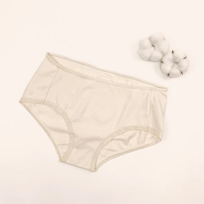 Private brand herb dyeing organic cotton chemical-free ladies sexy panties underwear