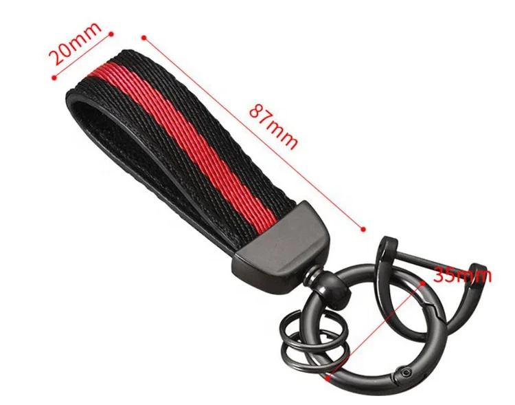 Custom Cheap Multi Colors Personalized Car Keychain Leather Key fobs