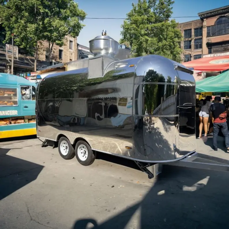 Factory price fast beer wagon food truck airstream food trailer with DOT