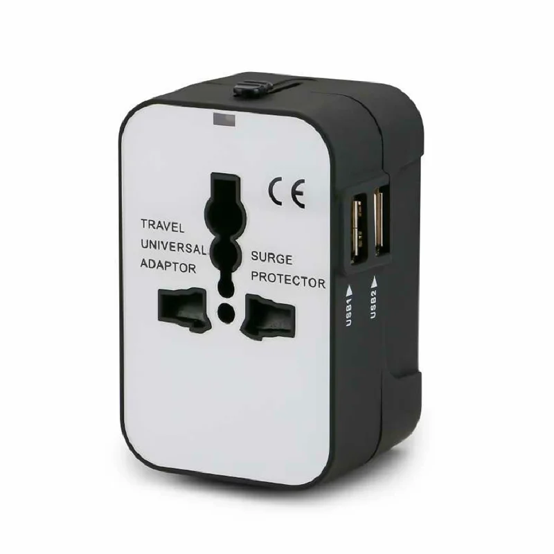 2 USB 5v 1a International Travel Adapter USB 3.0 adapter mobile phone travel charger for macbook Universal Travel Adapter