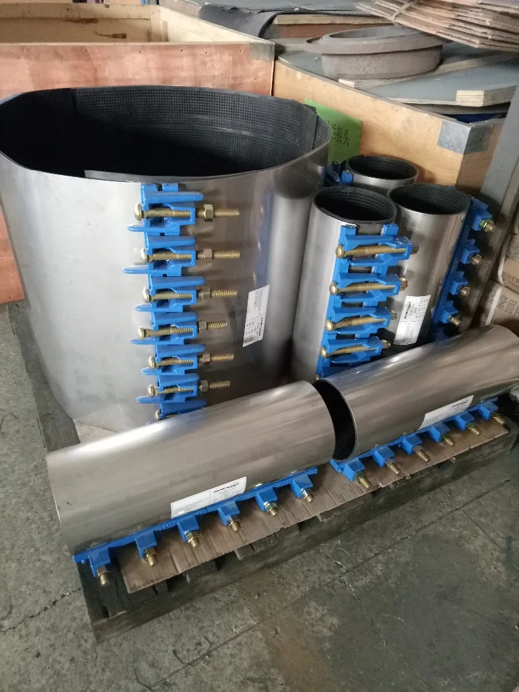 Hot Sale Ductile Iron JAW + Stainless Steel Band Repair Clamps for Pipe Leak