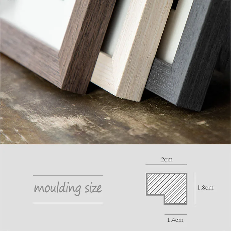 
Wholesale MDF Wood Grain Set Table Hanging The Wall Picture Photo Painting Poster Frame 